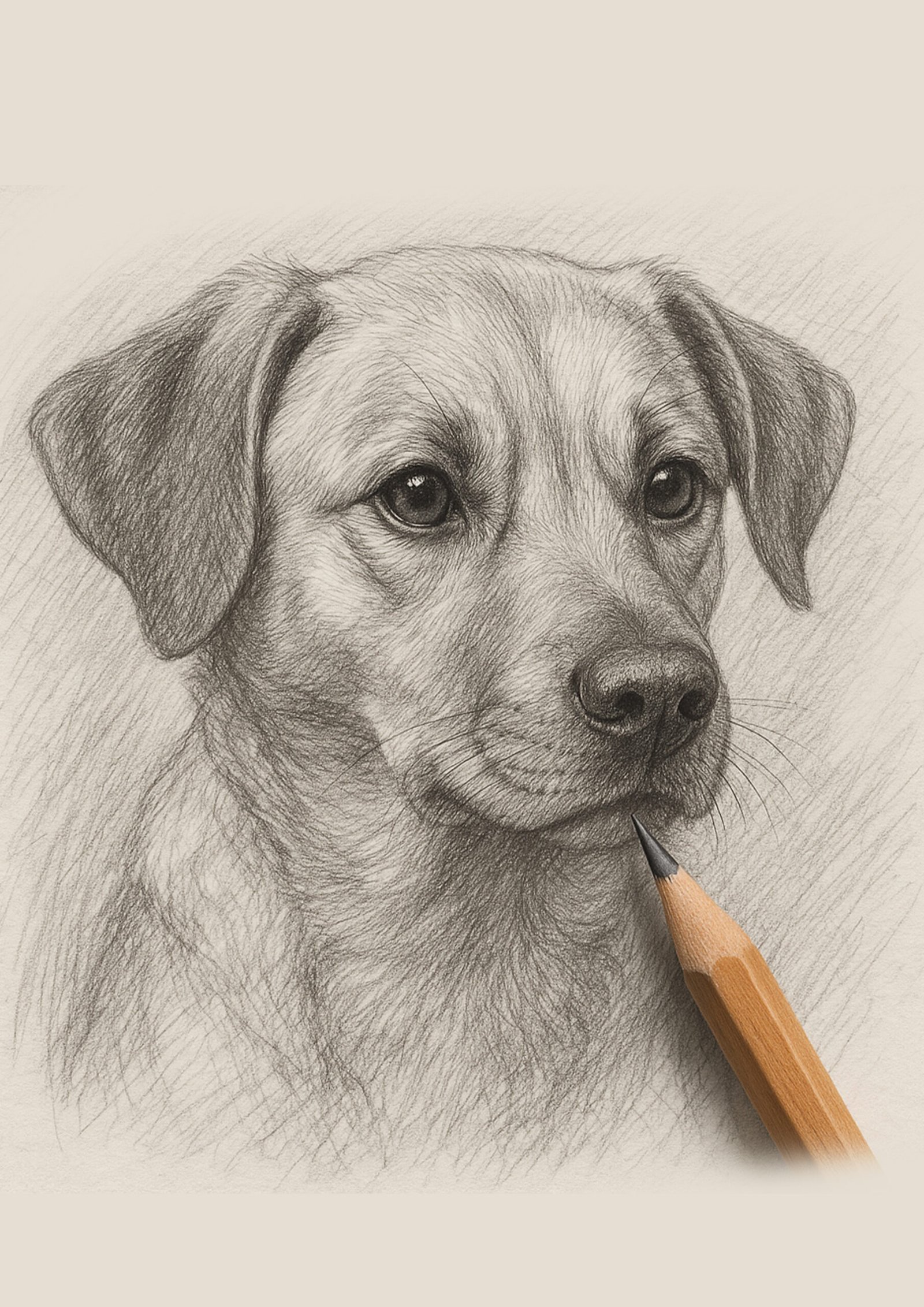 Custom Pet Portrait from Photo | Colour Pencil Sketch - Image 2