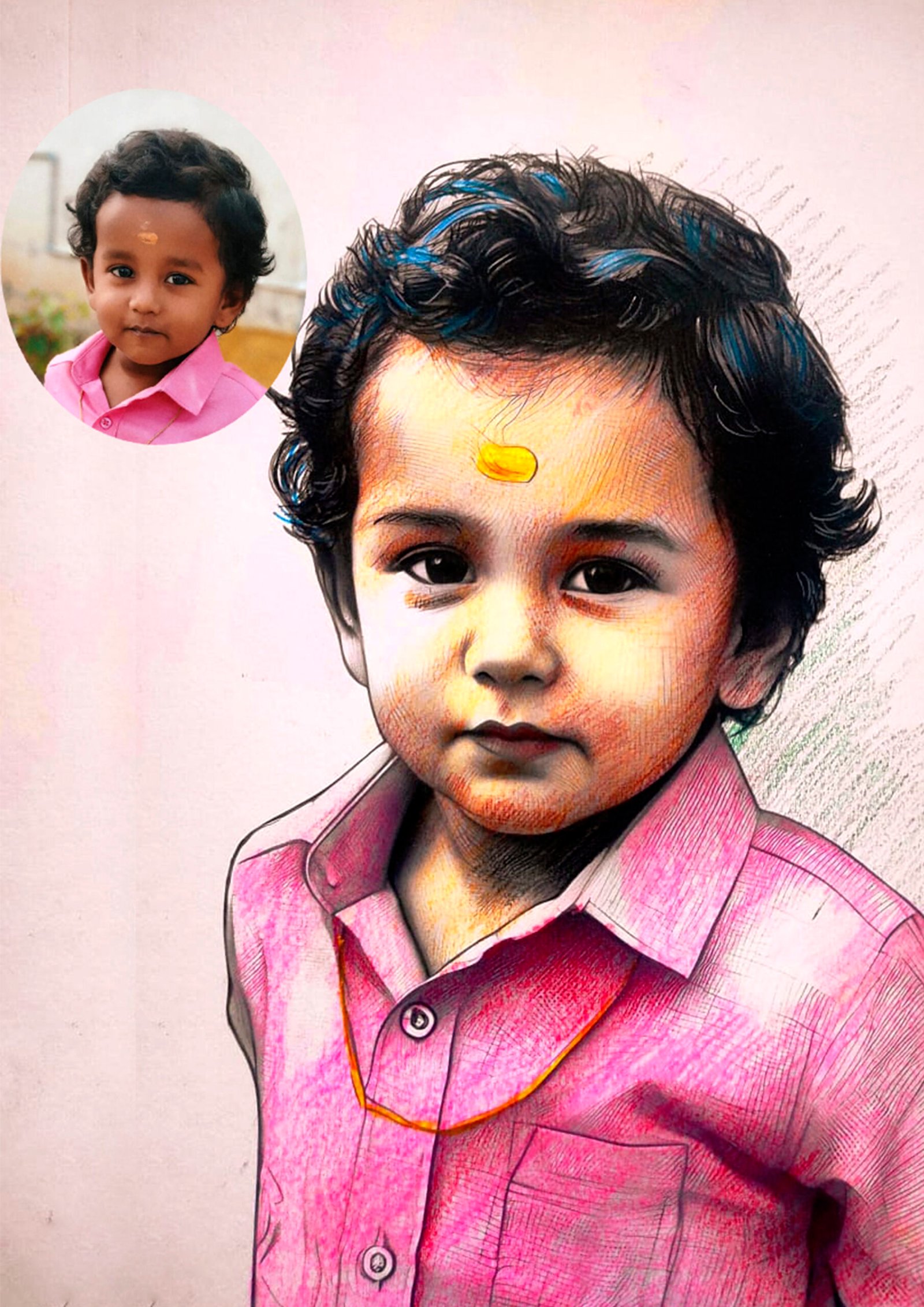 Handmade Pencil Sketch Portrait